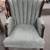 Antique Queen Anne high back mahogany wood chair 3 thumbnail