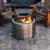 SOLO STAINLESS HOTSHOT 22" WOOD BURNING FIRE PIT STOVE BUNDLE NO BOX 9 thumbnail