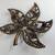 Vintage Rhinestone Leaf Pin Brooch 3 thumbnail