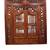 Asian Hand Carved Wall Decor w/ Doors and Mirror 36" x 32" 1 thumbnail