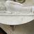 Asian Hand-Carved Reclining Buddha on Plinth – White Marble 1 thumbnail