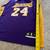 Adidas la lakers basketball Kobe bryant gold purple jersey youth M 4 thumbnail