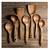 Teak wood 7 pc kitchen utensils with holder 1 thumbnail