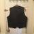 Mens Black Leather Vest 2 thumbnail