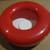 Red and White Plastic Travelling Dog Bowl 1 thumbnail
