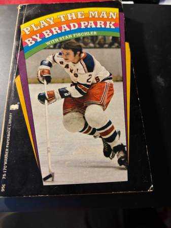 Play The Man by Brad Park Hockey 1971 Softcover 1