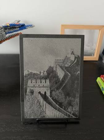 Hand Carved on Stone - Portrait of the Great Wall of China 1