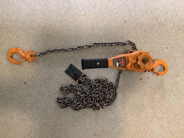 Harrington 3/4 Ton Lever Hoist For Sale 1