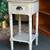 Like New Gray Accent Table w/Drawer, Sturdy, Solid Wood - 29H x 15x15 10 thumbnail