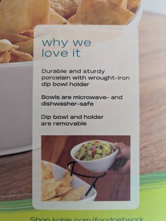 NEW IN THE BOX * Tiered Chip and Dip Set - $20 (Heiskell)63470661285763121