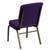HERCULES Series 18.5''W Stacking Chair in Royal Purple Fabric 9 thumbnail