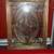 STAINED GLASS Floral Antique Wall Hanging Vintage Framed ART 3 thumbnail