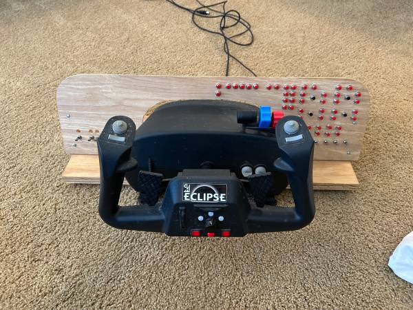 CH Products Eclipse Simulator Yoke with Custom Panel Addition 1