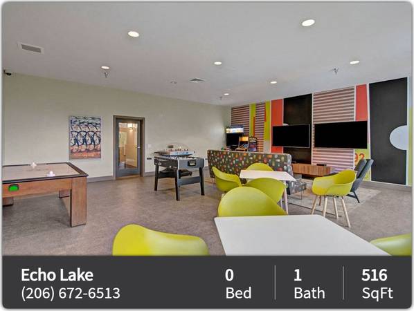 $1,630 / 516ft2 - Everything you want and MORE! 516 sq ft Studio available! (Shoreline - Shoreline Park and Ride)63934288931586121