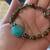 Sterling Silver Bracelet with Natural Turquoises Stones 1 thumbnail