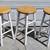 3 Wood Sturdy Bar Stools 3 thumbnail