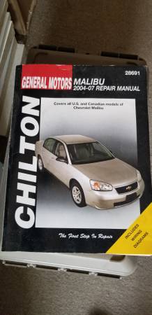 Chilton Repair Manual for Chevrolet / Chevy Malibu 1