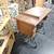 Antique 1915 Singer Sewing Machine in Cabinet with Accessories  & Book 3 thumbnail