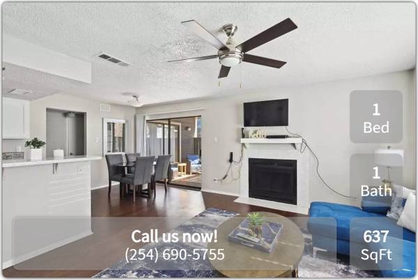 $819 / 1br - 637ft2 - Quality 1 bed, 1 bath with the amenities you desire! 637 Sq Feet! (Kileen - Eastlake Shopping Center)63843414700289122