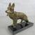 German Shepherd Brass Plated Cast Metal Figurine  7 1/4" Length 1 thumbnail