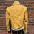ANTHROPOLOGIE AVEC LES FILLES Yellow Faux Leather Double Breast Crop Jacket Sz M 4 thumbnail