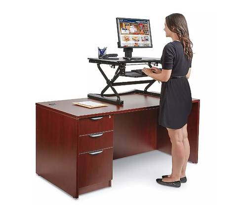New Slypnos sit n stand desktop. Adjustable desktop 1
