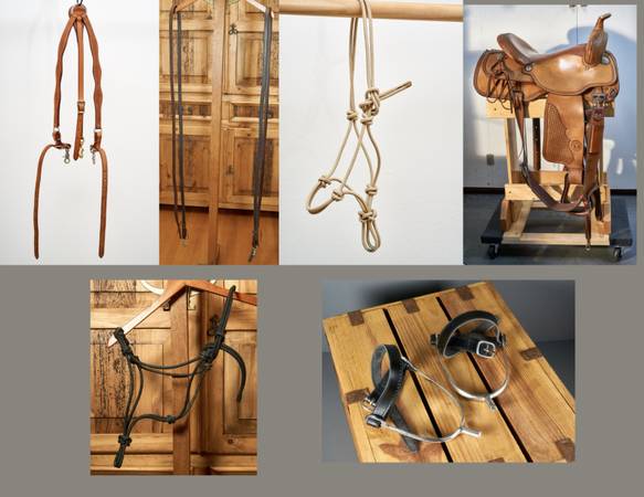 Equine Horse Tack - saddle halter reins breast collar 1