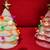 LIT CERAMIC CHRISTMAS TREE ORNAMENTS (Set of WHITE/GREEN/PINK) 5 thumbnail