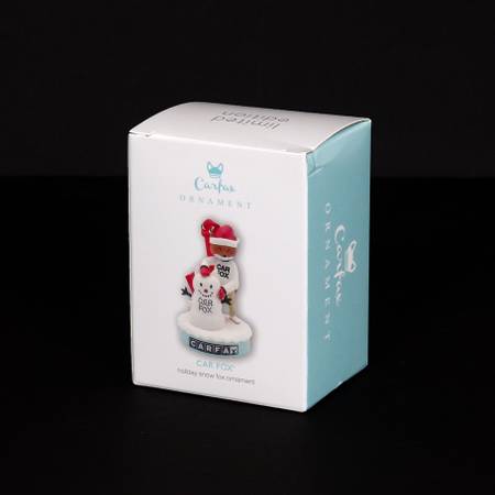 Car Fox Christmas Holiday Snow Fox Ornament - NEW 1