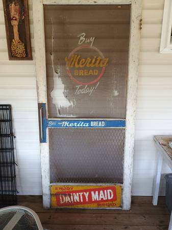 Old store screen door original 1
