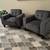 2 Beautiful Brand New Grey Upholstered Accent Chairs 5 thumbnail