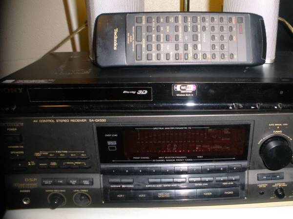 Technics SA-GX-530 AV Stereo Receiver. 110 Watts Per Channel-Pre-Owned 1