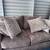 Modern Neutral Upholstered Loveseat Set – Excellent Condition 13 thumbnail