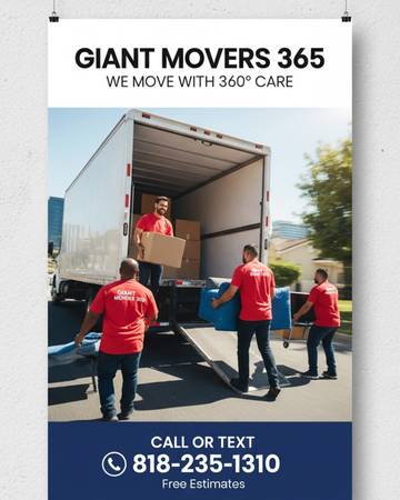 █► BEST MOVERS IN TOWN ◄█FAST • RELIABLE • AFFORDABLE 818-235-1310 1