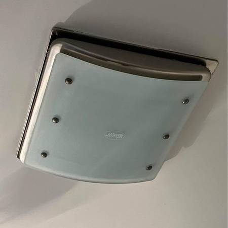 Bathroom ceiling fan with light 1