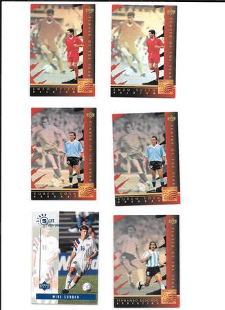 6-1994 Worldcup Soccer Cards 1