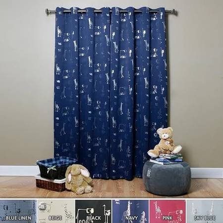 Blackout Curtains - Sky Blue 1