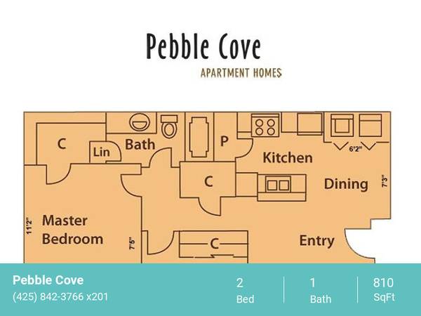 $2,209 / 2br - 810ft2 - Paw Spa Pet Wash, Over-Sized Closets, Simulated Wood Plank Floors (Fairwood)63688549363201120