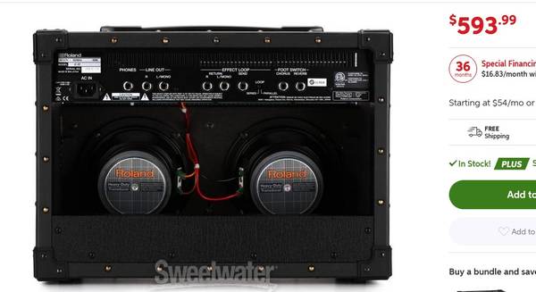 Roland Jazz Chorus 22 STEREO 30w guitar/keyboard amplifier - $450 (Gresham)63471143798657121