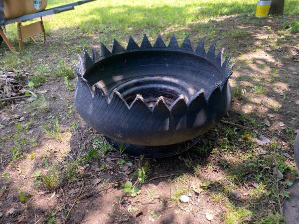 —PHILA. TIRE PLANTERS - Rubber tires repurposed-!- 1
