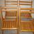 Set of Wooden Folding Chairs - Excellent Condition 1 thumbnail