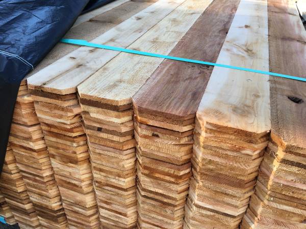 Rustic Cedar Fence Boards 1x6x6' - $1.95/ea 1