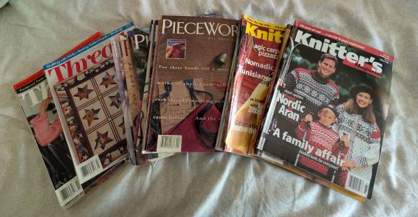 Knitter's, Threads, and  Piecework Magazines 1
