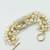 Vtg Banana Republic Pearl Crystal Wide Rhinestone Shrimp Toggle Bracel 3 thumbnail