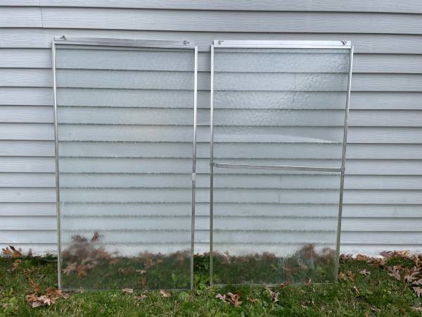 Glass Sliding Shower Doors 30" X 55" 1