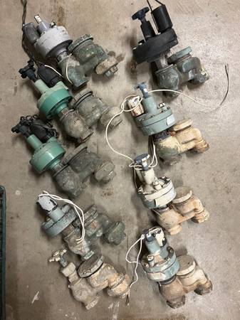 Brass Sprinkler Valves Lot of 9 1