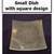 Square Glass Dishes with curved edges 5 thumbnail