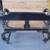 Antique Wooden & Cane Seat Settee Child Size 3 thumbnail
