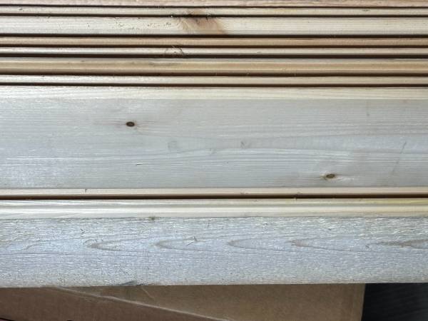 Rustic Cedar V groove planks 1