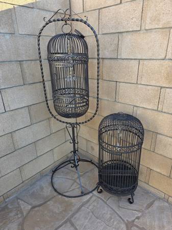 2 Vintage Bird Cages 1